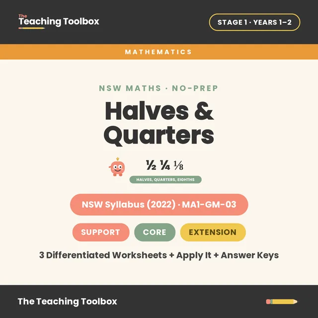 Halves, Quarters & Eighths — MA1-GM-03 cover