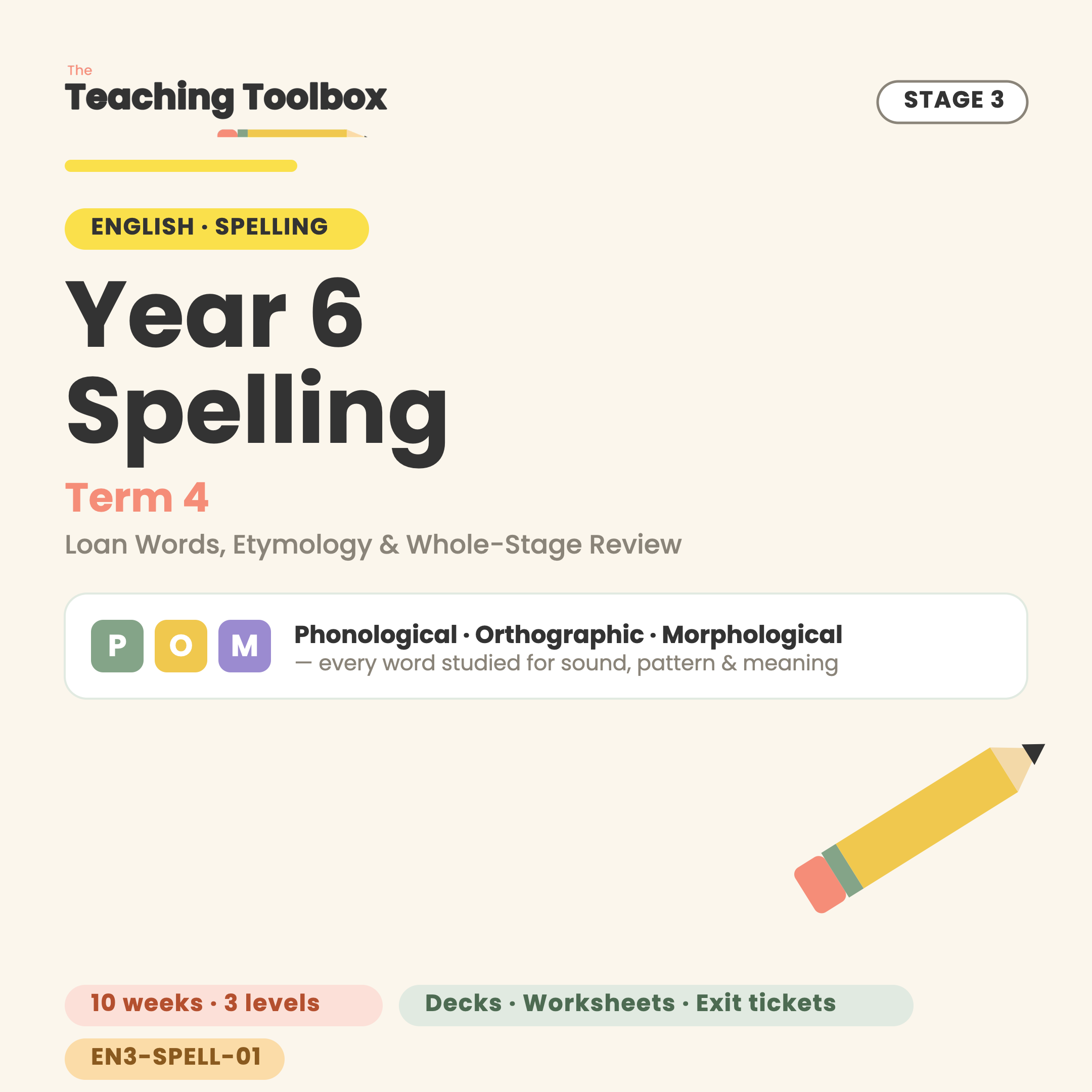 Loan Words, Etymology & Whole-Stage Review — SPELL-Y6T4 cover