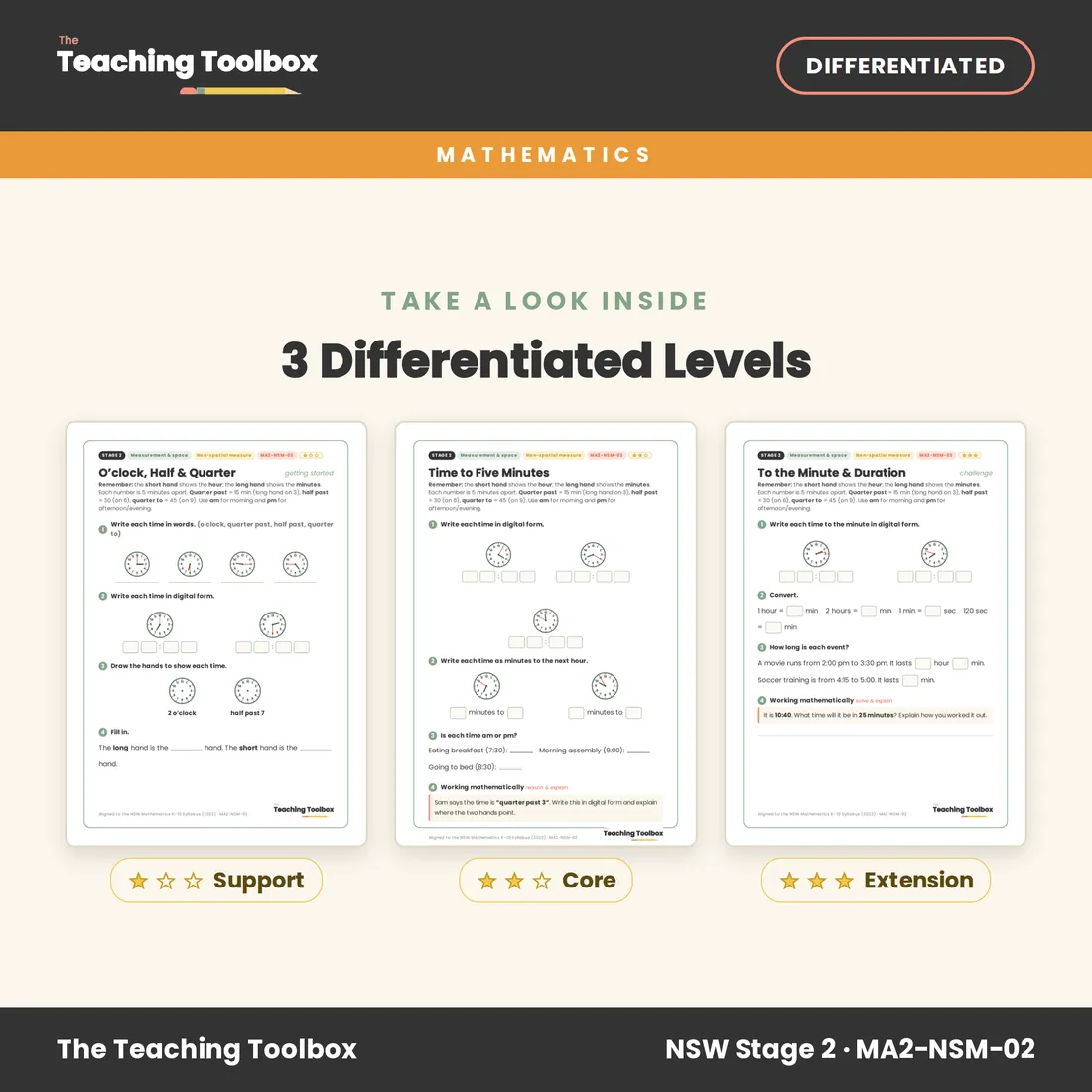 Telling Time: Analog & Digital — Look inside