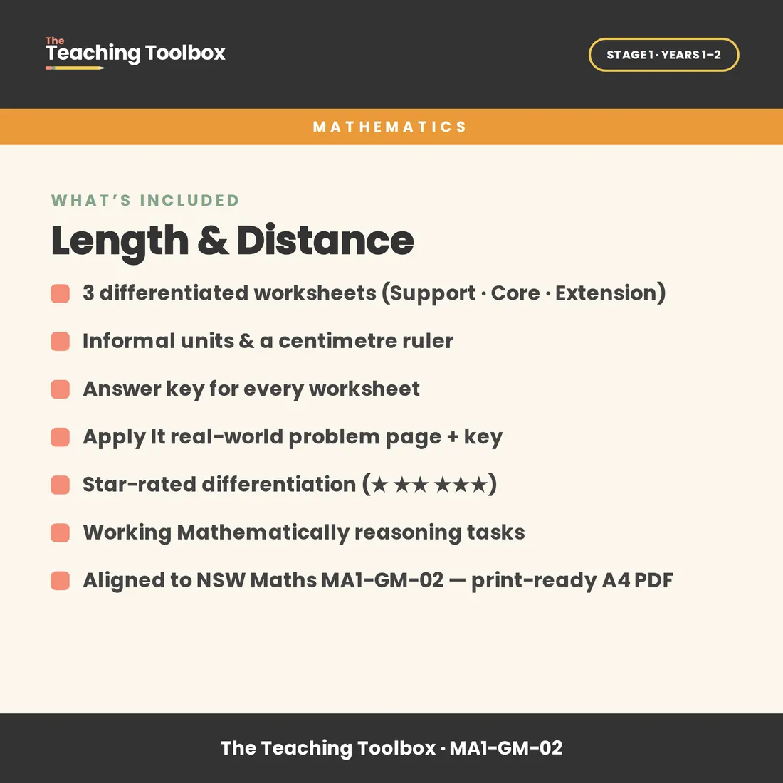 Length & Distance — What's included