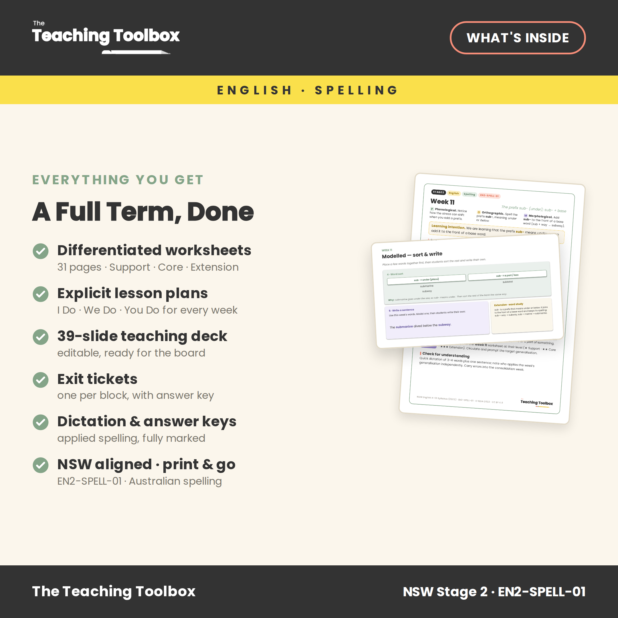 Prefixes, Roots & the Suffix -ous — What's included